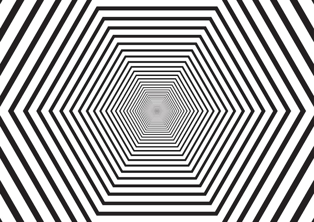 Fondo de diseño de ilusiones en blanco y negro