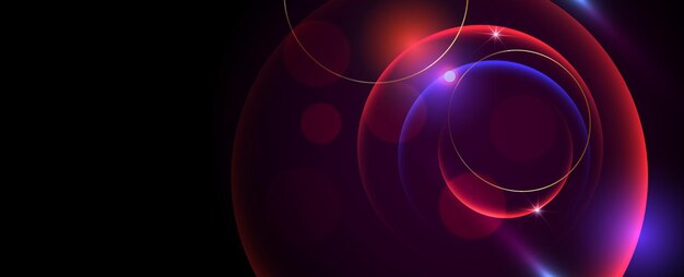 Fondo de diseño de ilustración de vector de círculo colorido abstracto