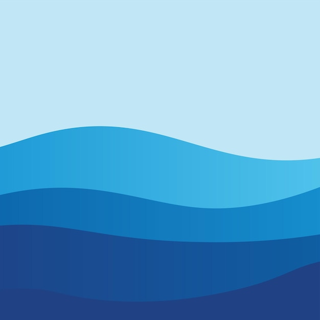 Fondo de diseño de ilustración de vector de onda de agua abstracta