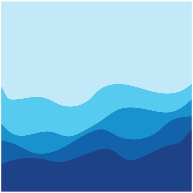Fondo de diseño de ilustración de vector de onda de agua abstracta