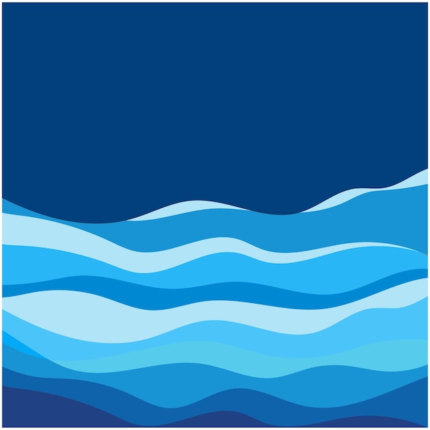 Fondo de diseño de ilustración de vector de onda de agua abstracta