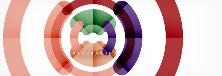 Vector fondo de diseño de líneas circulares
