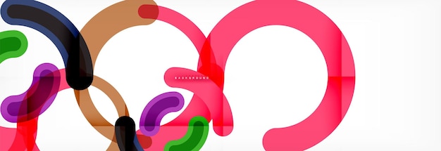 Fondo de diseño de líneas circulares