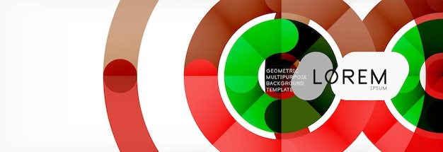 Fondo de diseño de líneas circulares