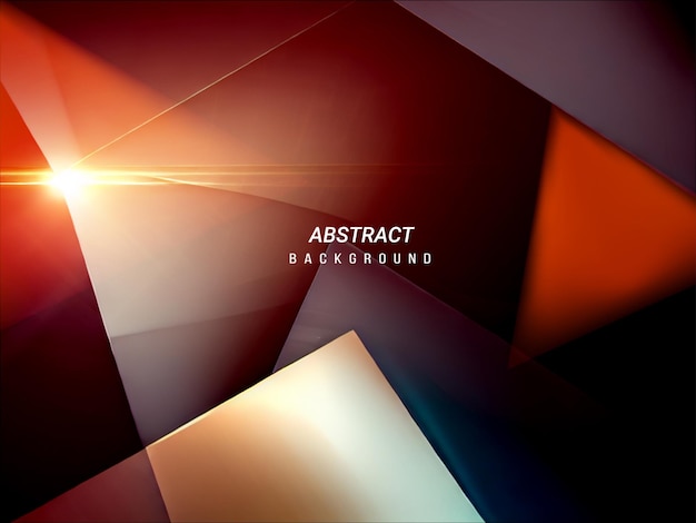 Fondo de diseño de líneas de triángulo brillante de color abstracto