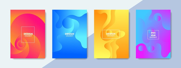 Vector fondo de diseño líquido y cubiertas coloridas.
