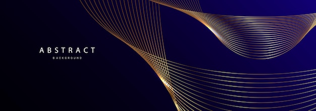 Fondo de diseño de lujo de concepto de oro geométrico abstracto
