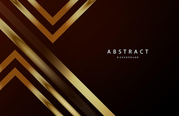 Fondo de diseño de lujo de concepto de oro geométrico abstracto