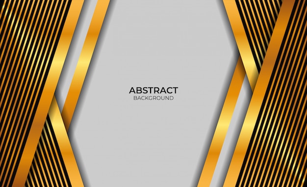 Fondo de diseño de lujo negro y dorado