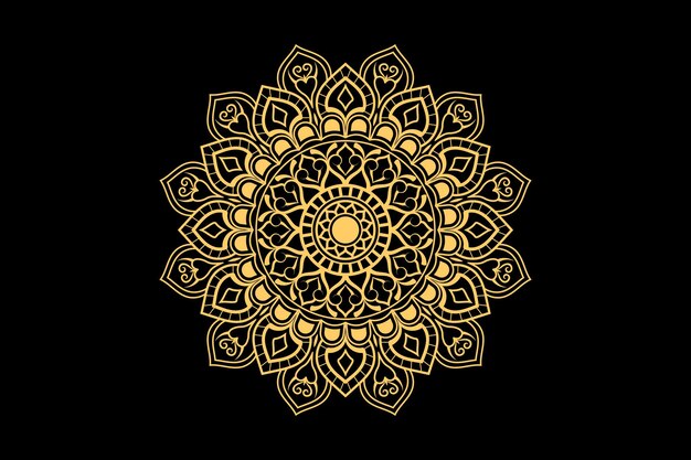 Fondo de diseño de mandala abstracto floral de lujo