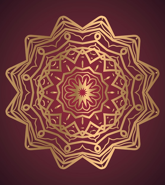 Fondo de diseño de mandala colorido ornamental de lujo de vector