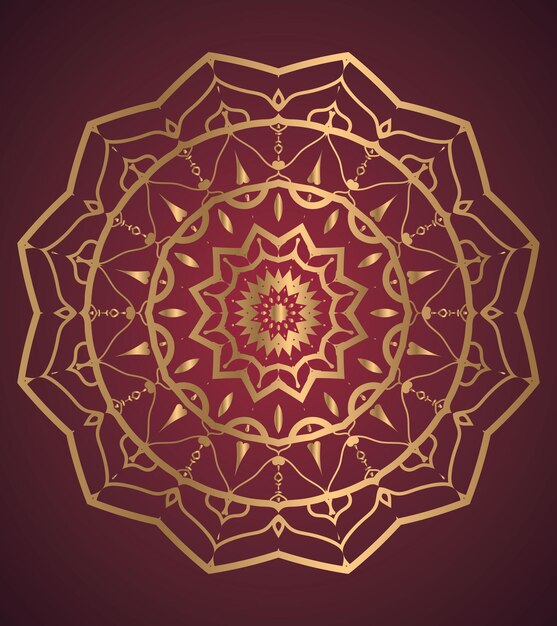 Fondo de diseño de mandala colorido ornamental de lujo de vector