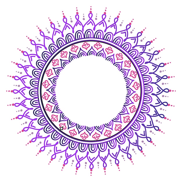 Fondo de diseño de mandala colorido ornamental de lujo