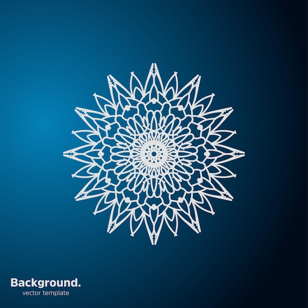 Fondo de diseño de mandala creativo ornamental