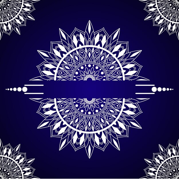 Fondo de diseño de mandala decorativo de lujo