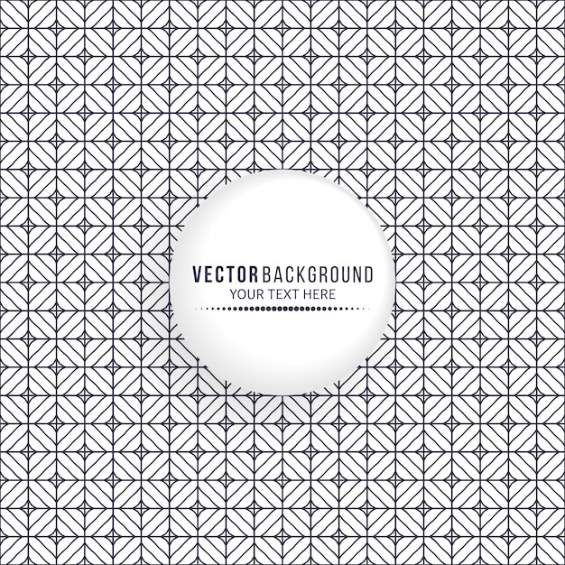 Fondo de diseño de mandala étnico con marco de círculo en blanco