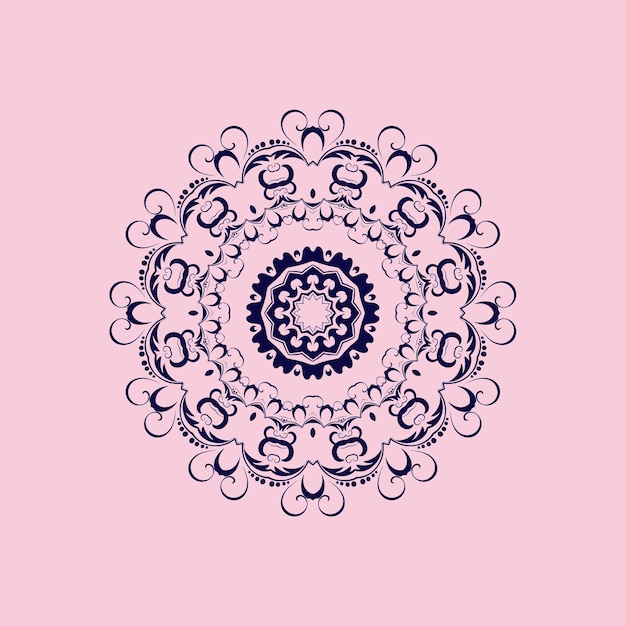 Fondo de diseño de mandala de lujo en color