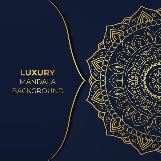 Fondo de diseño de Mandala de lujo