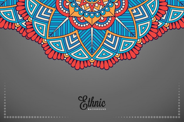 Fondo de diseño de mandala ornamental de lujo en color dorado