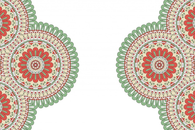 Fondo de diseño de mandala ornamental de lujo en color dorado