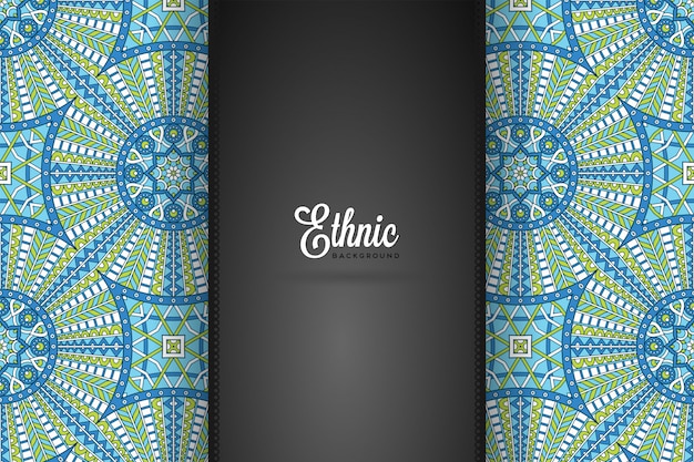 Fondo de diseño de mandala ornamental de lujo en color dorado