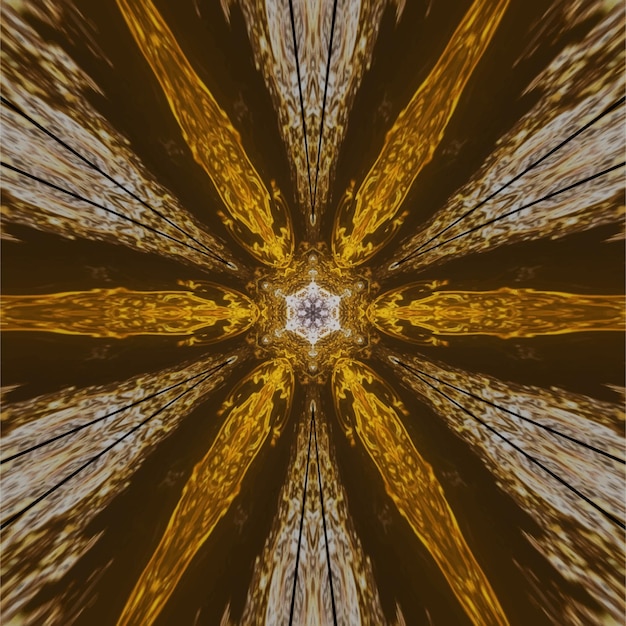 Fondo de diseño de mandala ornamental de lujo en color oro