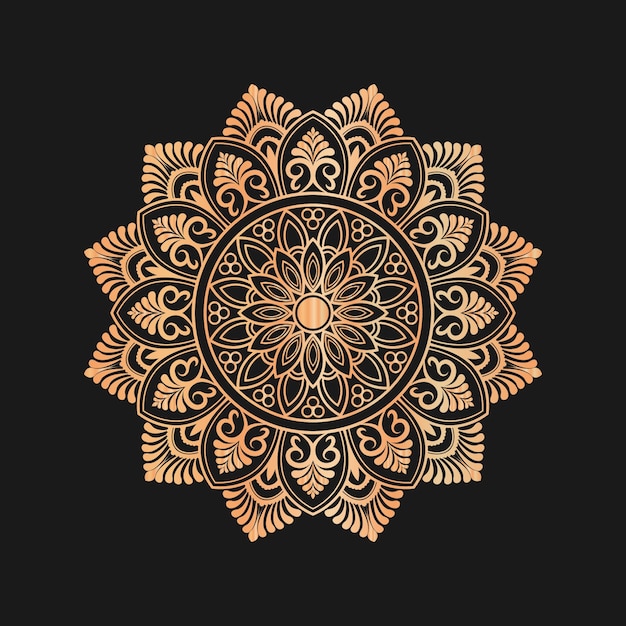fondo de diseño de mandala ornamental de lujo gratis