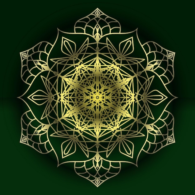 Fondo de diseño de mandala ornamental de lujo islámico
