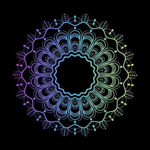 Fondo de diseño de mandala ornamental de lujo y moderno