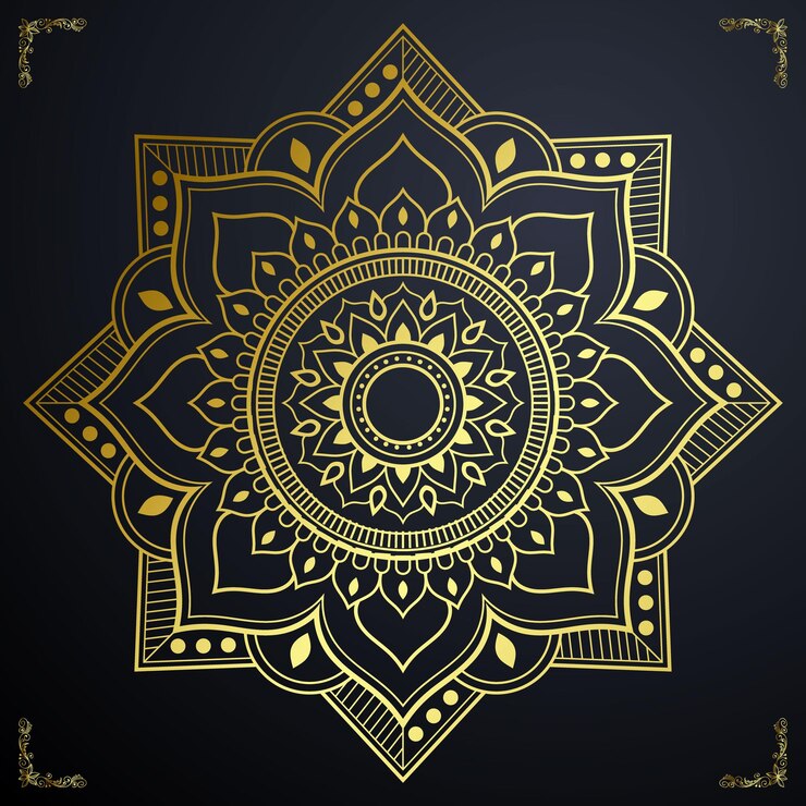 Fondo de diseño de mandala ornamental de lujo premium vector premium