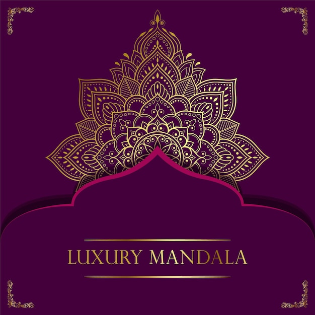Fondo de diseño de mandala ornamental de lujo premium vector premium