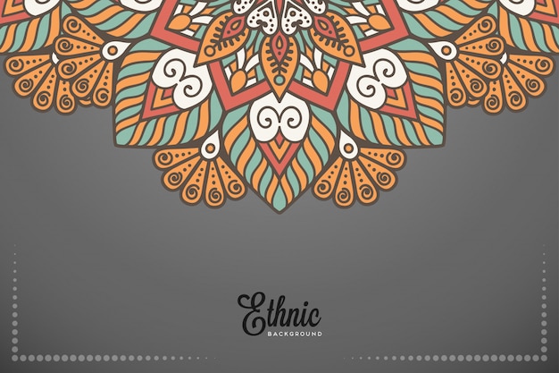 Fondo de diseño de mandala ornamental de lujo en vector de color oro