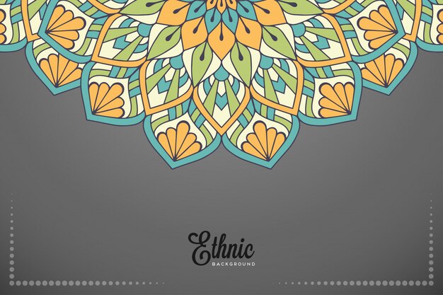 Fondo de diseño de mandala ornamental de lujo en vector de color oro