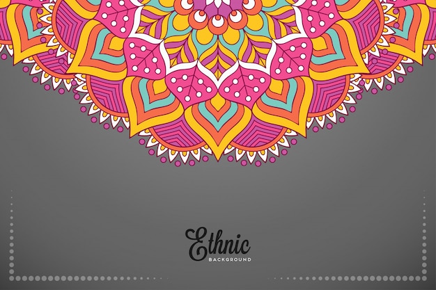 Fondo de diseño de mandala ornamental de lujo en vector de color oro