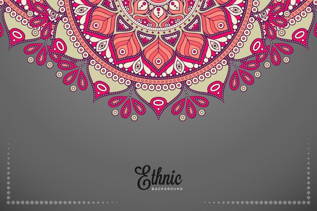 Fondo de diseño de mandala ornamental de lujo en vector de color oro