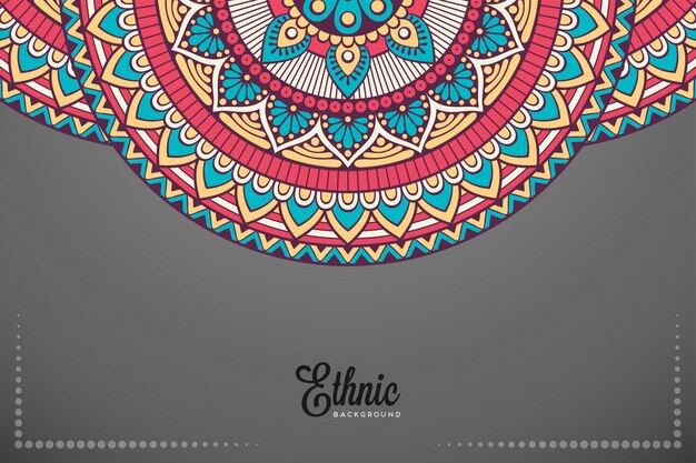 Fondo de diseño de mandala ornamental de lujo en vector de color oro