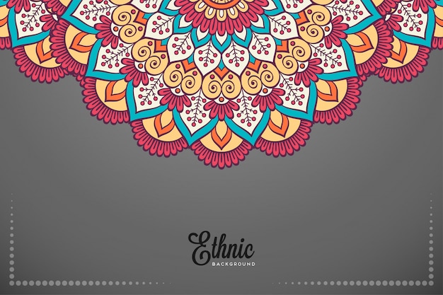 Fondo de diseño de mandala ornamental de lujo en vector de color oro