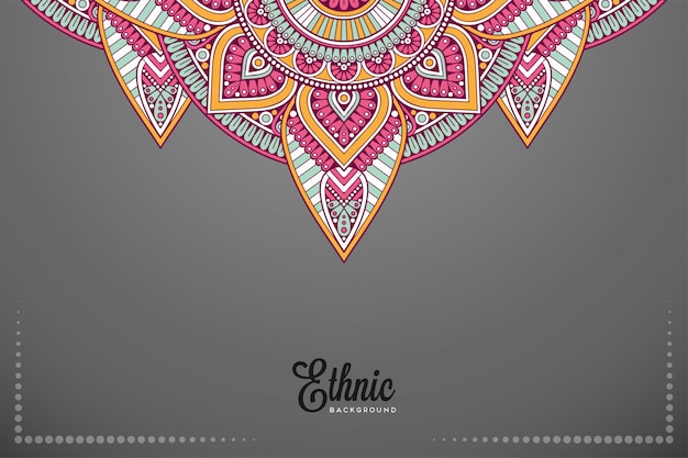 Fondo de diseño de mandala ornamental de lujo en vector de color oro
