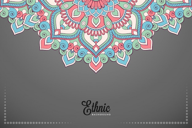 Fondo de diseño de mandala ornamental de lujo en vector de color oro