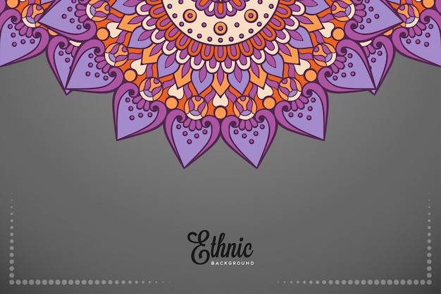 Fondo de diseño de mandala ornamental de lujo en vector de color oro