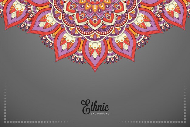 Fondo de diseño de mandala ornamental de lujo en vector de color oro
