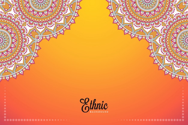 Fondo de diseño de mandala ornamental de lujo en vector de color oro