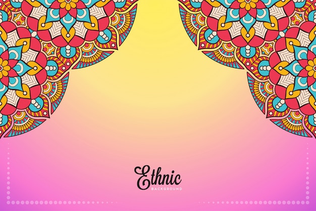 Fondo de diseño de mandala ornamental de lujo en vector de color oro