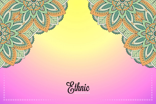 Fondo de diseño de mandala ornamental de lujo en vector de color oro