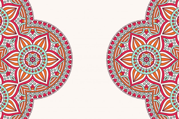 Fondo de diseño de mandala ornamental de lujo en vector de color oro
