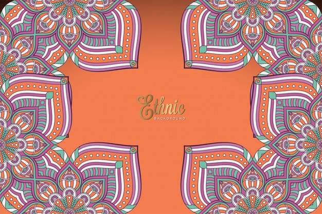 Fondo de diseño de mandala ornamental de lujo en vector de color oro