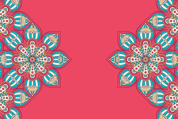 Fondo de diseño de mandala ornamental de lujo en vector de color oro