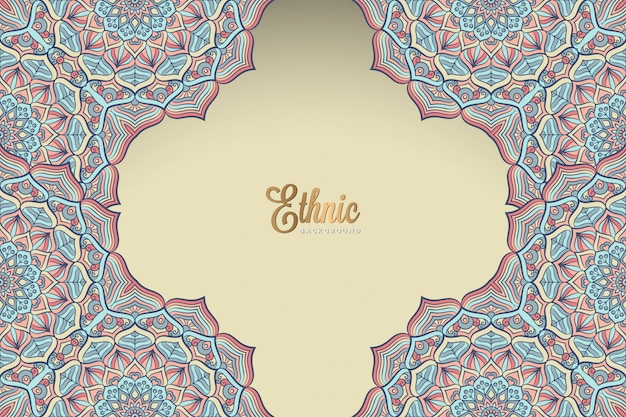 Fondo de diseño de mandala ornamental de lujo en vector de color oro