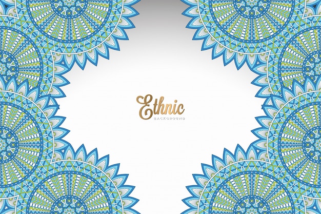 Fondo de diseño de mandala ornamental de lujo en vector de color oro