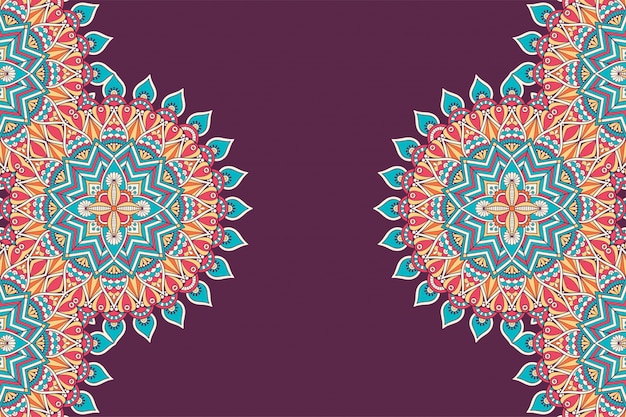 Fondo de diseño de mandala ornamental de lujo en vector de color oro